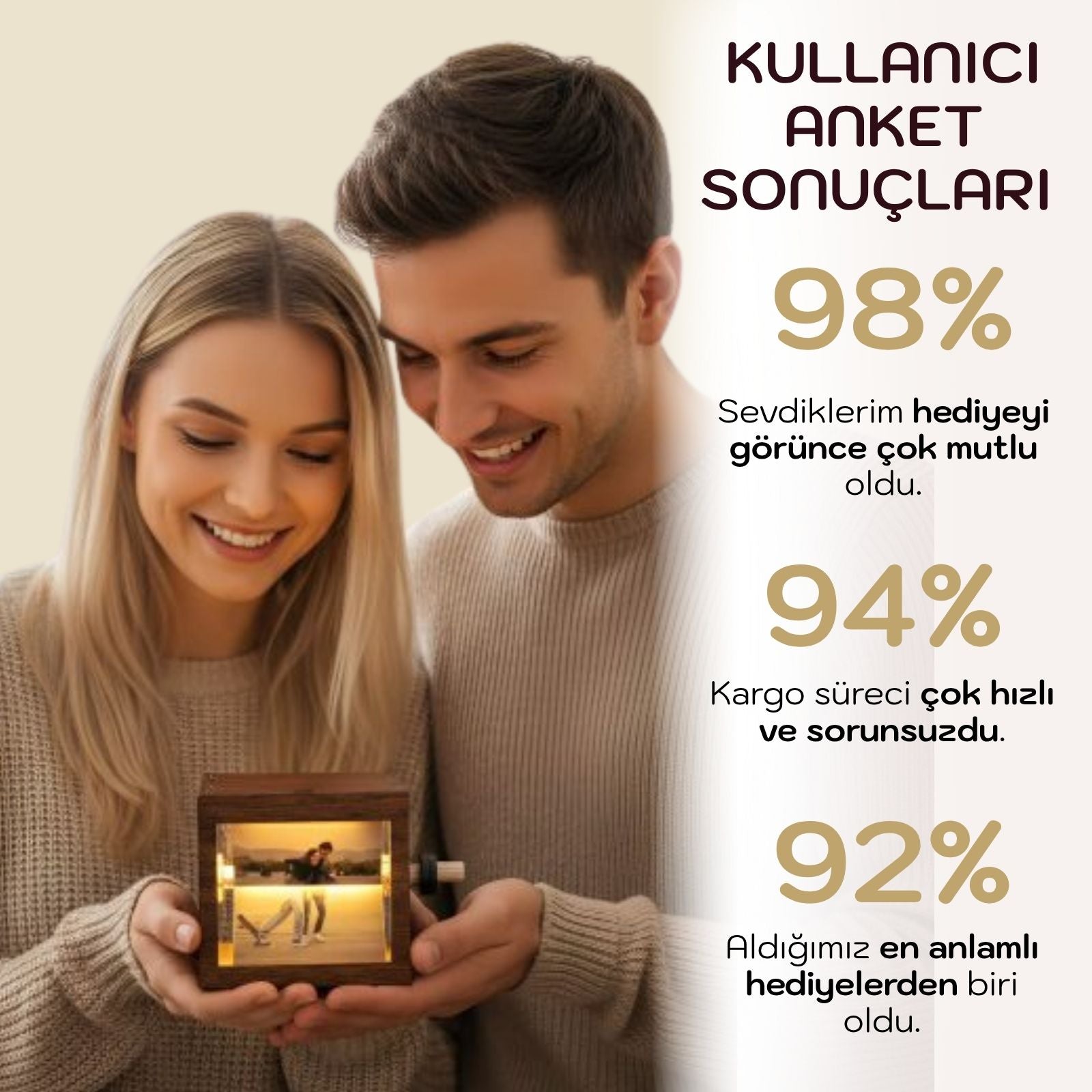 Işıklı Fotoğraf Kutusu (Kişiye Özel Üretim)